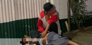 Foto: Balean a "El pollo" en uno de los barrios de Managua / TN8