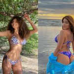 Foto: Alondra Leyton y Oriana Sánchez, presentadoras e influencers disfrutando del mar / Cortesía