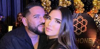 Foto: Comediante JR y Gladys Molina en un evento comercial / Cortesía