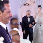 Critican a Marc Anthony por llorar al ver a Nadia Ferreira vestida de novia