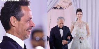 Critican a Marc Anthony por llorar al ver a Nadia Ferreira vestida de novia