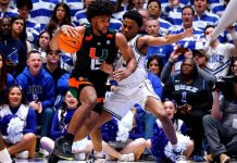Norchad Omier y Miami tropiezan en su visita a Duke miami, university, norchad, omier, baloncesto,