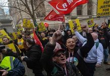 Ferroviarios del Reino Unido retoman paro defendiendo sus derechos