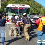 Foto: Choque múltiple en la Cuesta El Plomo, Managua / TN8