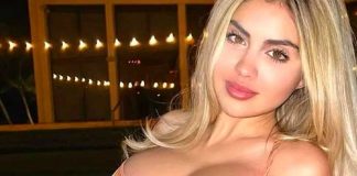 Alexa Dellanos luce sus encantos desde la playa 
