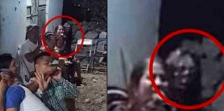 Espeluznante demonio es captado en baby shower