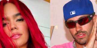 Karol G en un concierto de Feid