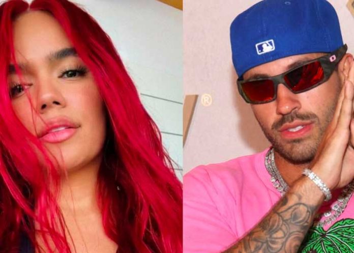 Karol G en un concierto de Feid