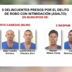 Foto: Captura de delincuentes en Bilwi y Waspam / TN8