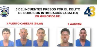 Foto: Captura de delincuentes en Bilwi y Waspam / TN8
