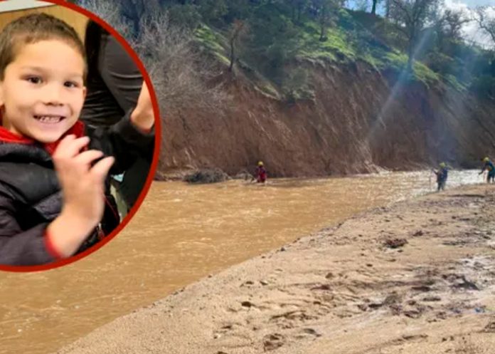 Niño de 5 años es arrastrado por las peligrosas inundaciones California