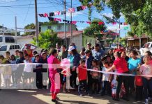 Alcaldía de Managua entrega calles nuevas en el barrio Carlos Fonseca Foto: Inauguran nuevas calles en el barrio Carlos Fonseca, Managua / TN8