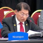 Foto: Canciller de Nicaragua, Denis Moncada, en la CELAC / Cortesía