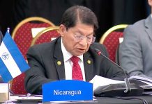 Nicaragua en la CELAC: «El mundo necesita, urge, justicia y paz» Foto: Canciller de Nicaragua, Denis Moncada, en la CELAC / Cortesía