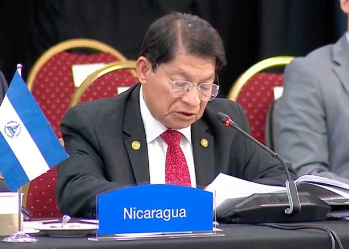 Foto: Canciller de Nicaragua, Denis Moncada, en la CELAC / Cortesía