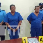 Capturan a pareja en un barrio de Managua con más de 2 kilos de cocaína Foto: Conferencia de prensa sobre captura de pareja por tráfico de cocaína en Managua / TN8