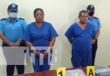 Capturan a pareja en un barrio de Managua con más de 2 kilos de cocaína Foto: Conferencia de prensa sobre captura de pareja por tráfico de cocaína en Managua / TN8