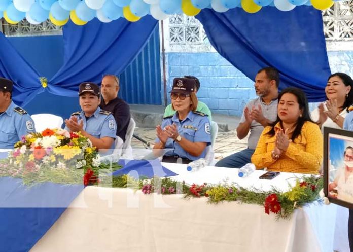 Foto: Inauguración de Comisaría de la Mujer en San Judas, Managua / TN8