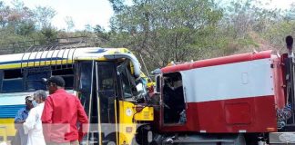 Foto: Choque entre bus y camión en León / TN8