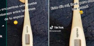Encontró un termómetro entre las cosas de su esposo