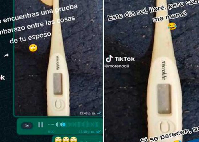 Encontró un termómetro entre las cosas de su esposo