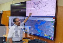 Todos a abrigarse: INETER pronostica entrada de frente frío en Nicaragua Foto: Frente frío en Nicaragua, según pronóstico del INETER / TN8