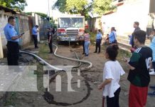 Bomberos al rescate en Managua: Salvan a mujer discapacitada en un incendio Foto: Bomberos de Managua rescatan a una mujer de un incendio / TN8