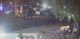 Cámara de seguridad capta momento trágico para 3 familias en Tipitapa