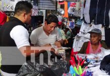 Buenas expectativas de cara a temporada escolar en el mercado de Masaya Foto: Oferta escolar en mercados de Masaya / TN8