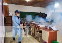 Foto: Fumigación y abatización en colegios de Matagalpa / TN8
