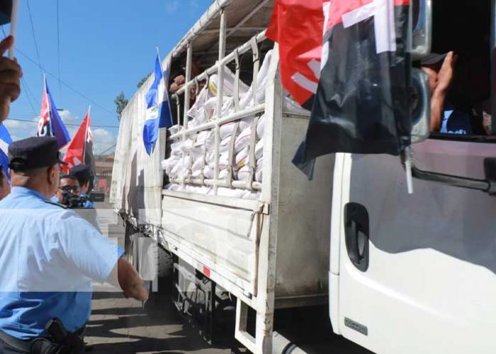 Foto: Primera caravana 2023 con merienda escolar en Nicaragua / TN8
