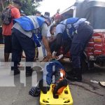 Foto: Accidente de tránsito deja a hombre con fracturas en Managua / TN8