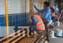 Paradas de buses quedarán renovadas por plan de la Alcaldía de Managua Foto: Mejoramiento de paradas de buses en Managua / TN8
