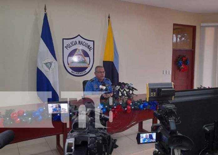 Foto: Conferencia de prensa de la Policía Nacional de Nicaragua / TN8