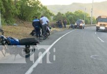 Foto: Accidente de tránsito en la Cuesta El Plomo, Managua / TN8