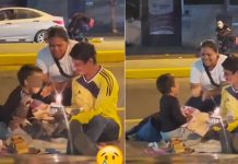 ¡Te hará llorar! Familia celebra el cumple de su pequeño en la calle (VIDEO) Familia celebra el cumpleaños de su pequeño en la calle