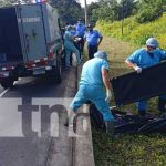 Era un maestro: Identifican cuerpo encontrado en la Carretera Sur Foto: Hallazgo del cuerpo de un hombre en Carretera Sur, Managua / TN8