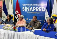 SINAPRED actualiza planes comunitarios ante eventos naturales en Nicaragua Foto: Autoridades de SINAPRED en conferencia de prensa en Nicaragua / TN8