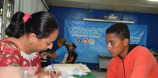 Foto: Matrículas en el Centro Tecnológico de El Viejo, Chinandega / TN8