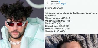 Bad Bunny baja sus reproducciones en Spotify