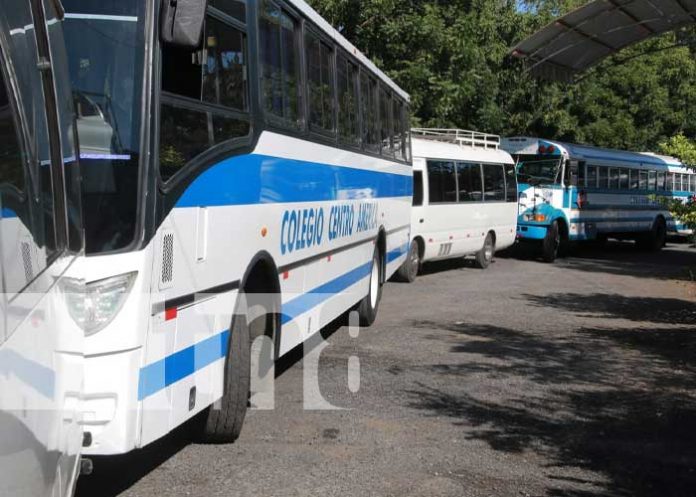 Foto: Inspección de transporte escolar en Managua / TN8