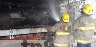 Foto: Incendio en local de venta de pollos asados en Managua / TN8