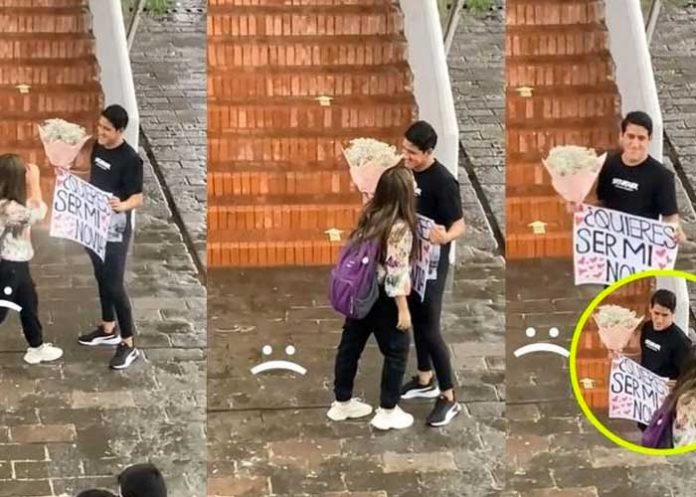 “Empiezan a caer los soldados”: Joven es “bateado” por una chica en público