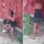 ¡VIDEO! Madre arriesga su vida para salvar a su hijo de morir aplastado