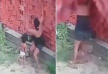 ¡VIDEO! Madre arriesga su vida para salvar a su hijo de morir aplastado ¡VIDEO! Madre arriesga su vida para salvar a su hijo de morir aplastado