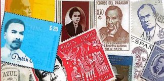 Darío en las estampillas de once países ( por Jorge Eduardo Arellano )