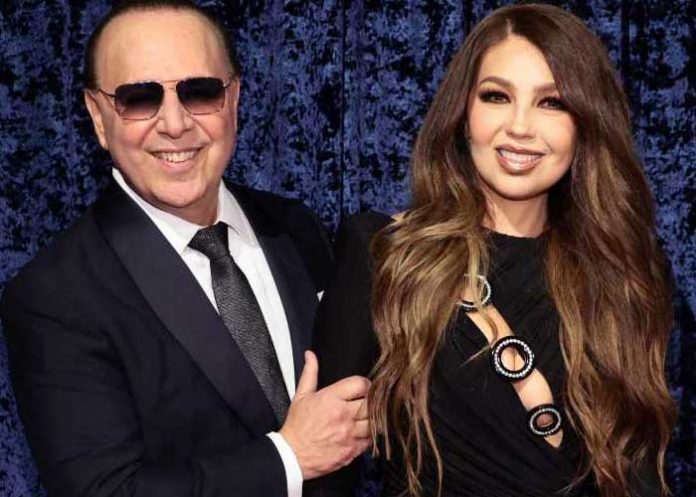 Desmienten la supuesta separación de Thalía con Tommy Mottola