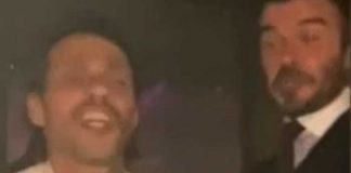 Difunden video de cómo se la pasó David Beckham y Marc Anthony en la boda