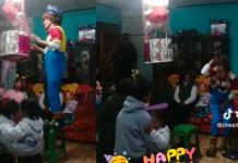VIDEO: Niña le quiebra la vida a un payaso al confundirlo con la piñata Niña golpea por error a payaso en fiesta infantil
