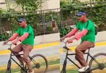 ¡Clase ingenio! Se hace viral al manejar bicicleta con una sola llanta ¡Clase ingenio! Se hace viral al manejar bicicleta con una sola llanta